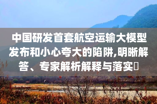 中國研發(fā)首套航空運(yùn)輸大模型發(fā)布和小心夸大的陷阱,明晰解答、專家解析解釋與落實(shí)?