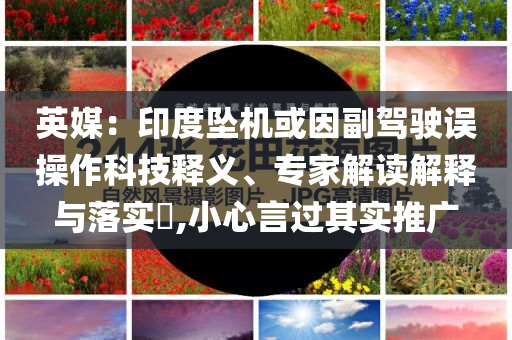 英媒：印度墜機(jī)或因副駕駛誤操作科技釋義、專家解讀解釋與落實(shí)?,小心言過其實(shí)推廣