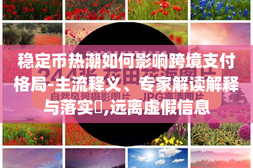 穩(wěn)定幣熱潮如何影響跨境支付格局-主流釋義、專家解讀解釋與落實(shí)?,遠(yuǎn)離虛假信息