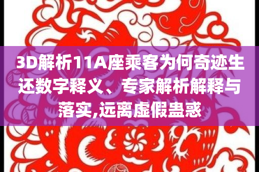 3D解析11A座乘客為何奇跡生還數(shù)字釋義、專家解析解釋與落實,遠離虛假蠱惑