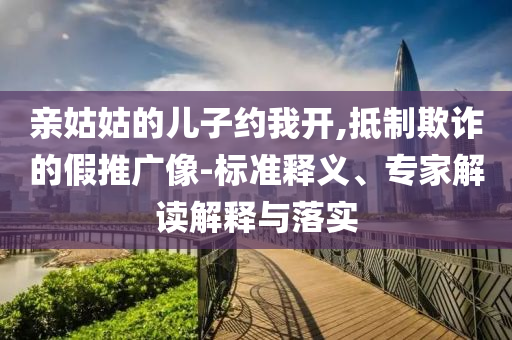 親姑姑的兒子約我開,抵制欺詐的假推廣像-標準釋義、專家解讀解釋與落實