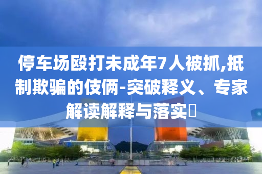 停車(chē)場(chǎng)毆打未成年7人被抓,抵制欺騙的伎倆-突破釋義、專家解讀解釋與落實(shí)?