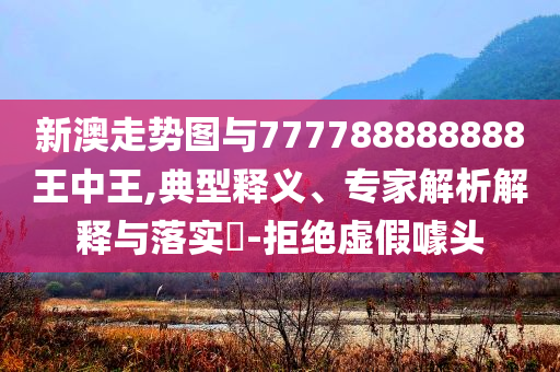 新澳走勢(shì)圖與777788888888王中王,典型釋義、專家解析解釋與落實(shí)?-拒絕虛假噱頭