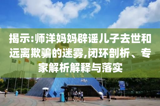 揭示:師洋媽媽辟謠兒子去世和遠離欺騙的迷霧,閉環(huán)剖析、專家解析解釋與落實