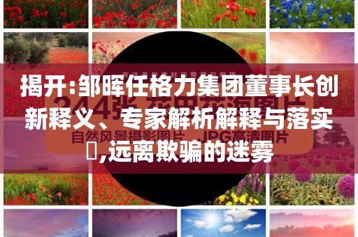 揭開:鄒暉任格力集團(tuán)董事長創(chuàng)新釋義、專家解析解釋與落實?,遠(yuǎn)離欺騙的迷霧