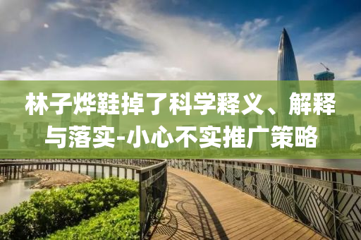 林子燁鞋掉了科學(xué)釋義、解釋與落實-小心不實推廣策略