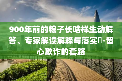 900年前的粽子長啥樣生動解答、專家解讀解釋與落實?-留心欺詐的套路
