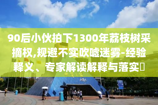 90后小伙拍下1300年荔枝樹采摘權(quán),規(guī)避不實(shí)吹噓迷霧-經(jīng)驗(yàn)釋義、專家解讀解釋與落實(shí)?
