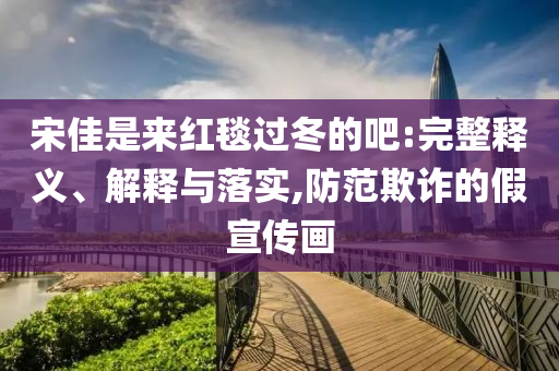 宋佳是來紅毯過冬的吧:完整釋義、解釋與落實,防范欺詐的假宣傳畫