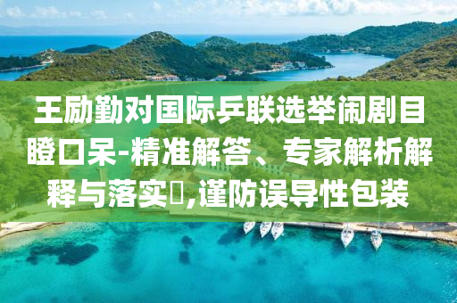 王勵勤對國際乒聯(lián)選舉鬧劇目瞪口呆-精準(zhǔn)解答、專家解析解釋與落實?,謹(jǐn)防誤導(dǎo)性包裝