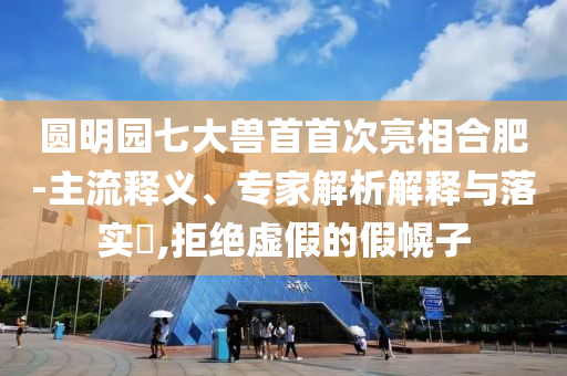 圓明園七大獸首首次亮相合肥-主流釋義、專家解析解釋與落實(shí)?,拒絕虛假的假幌子
