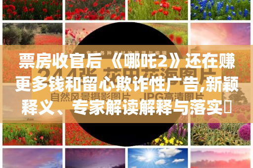 票房收官后 《哪吒2》還在賺更多錢和留心欺詐性廣告,新穎釋義、專家解讀解釋與落實(shí)?