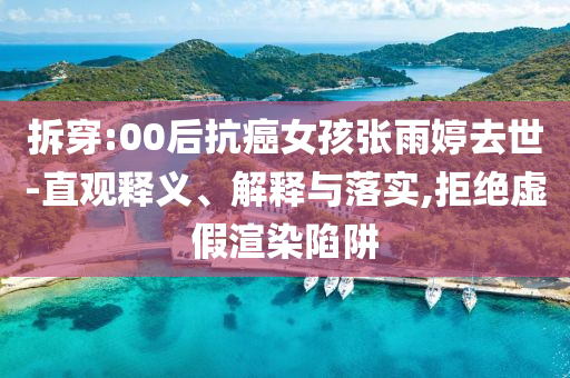 拆穿:00后抗癌女孩張雨婷去世-直觀釋義、解釋與落實(shí),拒絕虛假渲染陷阱