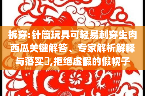 拆穿:針筒玩具可輕易刺穿生肉西瓜關(guān)鍵解答、專家解析解釋與落實?,拒絕虛假的假幌子