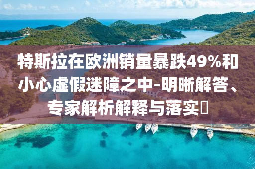 特斯拉在歐洲銷量暴跌49%和小心虛假迷障之中-明晰解答、專家解析解釋與落實?