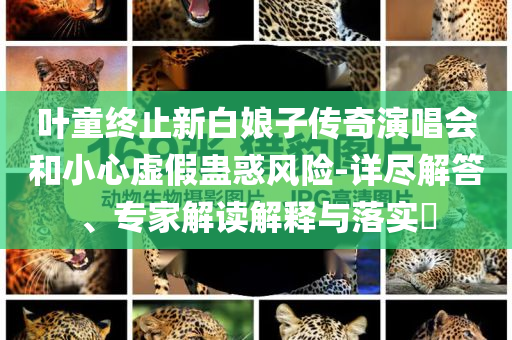 葉童終止新白娘子傳奇演唱會和小心虛假蠱惑風險-詳盡解答、專家解讀解釋與落實?