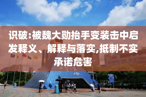 識(shí)破:被魏大勛抬手變裝擊中啟發(fā)釋義、解釋與落實(shí),抵制不實(shí)承諾危害