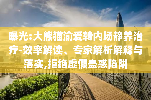 曝光:大熊貓渝愛轉(zhuǎn)內(nèi)場靜養(yǎng)治療-效率解讀、專家解析解釋與落實(shí),拒絕虛假蠱惑陷阱