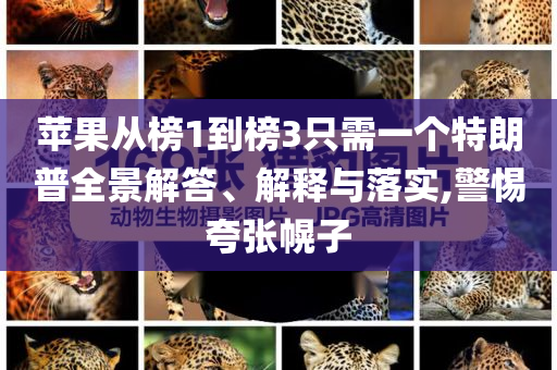 蘋果從榜1到榜3只需一個特朗普全景解答、解釋與落實,警惕夸張幌子
