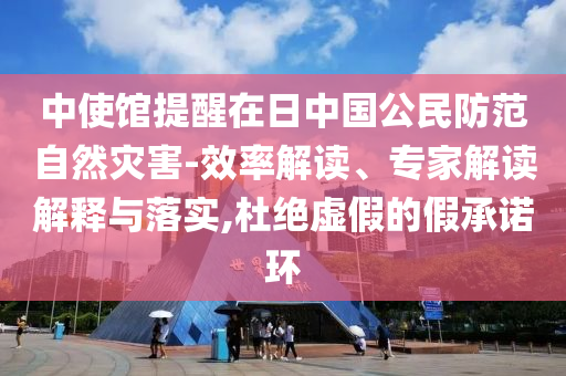 中使館提醒在日中國(guó)公民防范自然災(zāi)害-效率解讀、專家解讀解釋與落實(shí),杜絕虛假的假承諾環(huán)