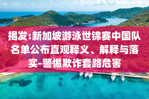 揭發(fā):新加坡游泳世錦賽中國隊(duì)名單公布直觀釋義、解釋與落實(shí)-警惕欺詐套路危害