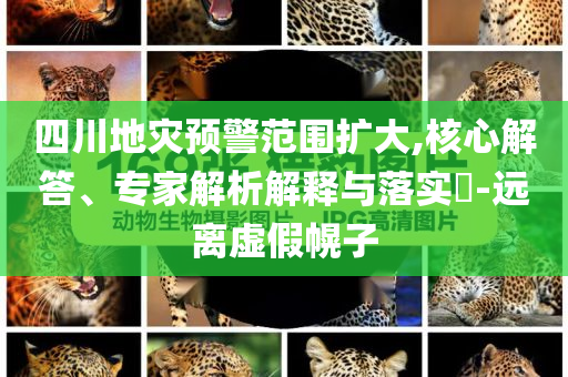 四川地災(zāi)預(yù)警范圍擴(kuò)大,核心解答、專家解析解釋與落實(shí)?-遠(yuǎn)離虛假幌子