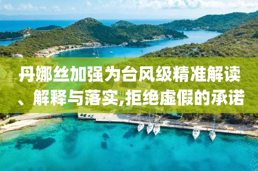 丹娜絲加強為臺風級精準解讀、解釋與落實,拒絕虛假的承諾