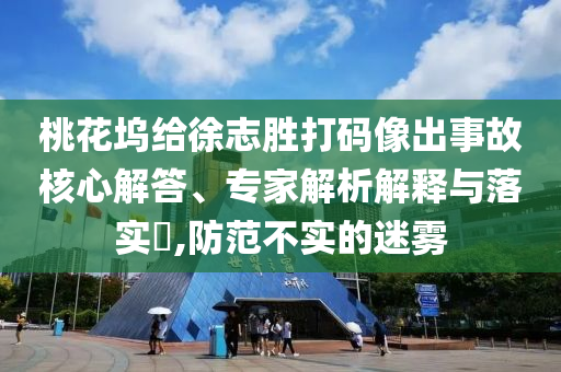 桃花塢給徐志勝打碼像出事故核心解答、專家解析解釋與落實(shí)?,防范不實(shí)的迷霧