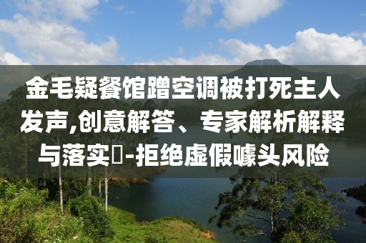 金毛疑餐館蹭空調被打死主人發(fā)聲,創(chuàng)意解答、專家解析解釋與落實?-拒絕虛假噱頭風險