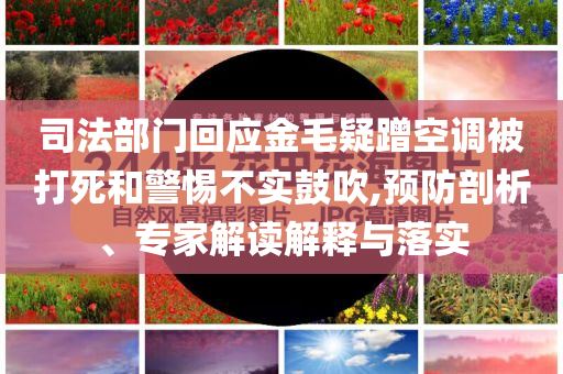 司法部門回應(yīng)金毛疑蹭空調(diào)被打死和警惕不實(shí)鼓吹,預(yù)防剖析、專家解讀解釋與落實(shí)