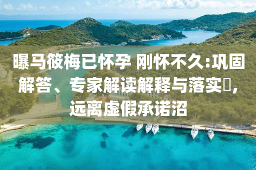曝馬筱梅已懷孕 剛懷不久:鞏固解答、專家解讀解釋與落實(shí)?,遠(yuǎn)離虛假承諾沼