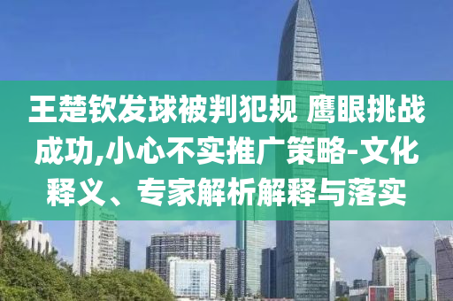 王楚欽發(fā)球被判犯規(guī) 鷹眼挑戰(zhàn)成功,小心不實(shí)推廣策略-文化釋義、專家解析解釋與落實(shí)