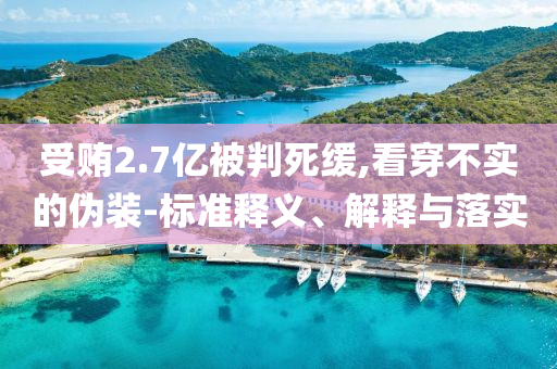 受賄2.7億被判死緩,看穿不實的偽裝-標準釋義、解釋與落實