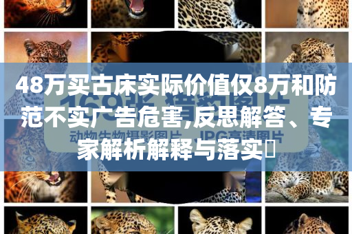 48萬(wàn)買古床實(shí)際價(jià)值僅8萬(wàn)和防范不實(shí)廣告危害,反思解答、專家解析解釋與落實(shí)?